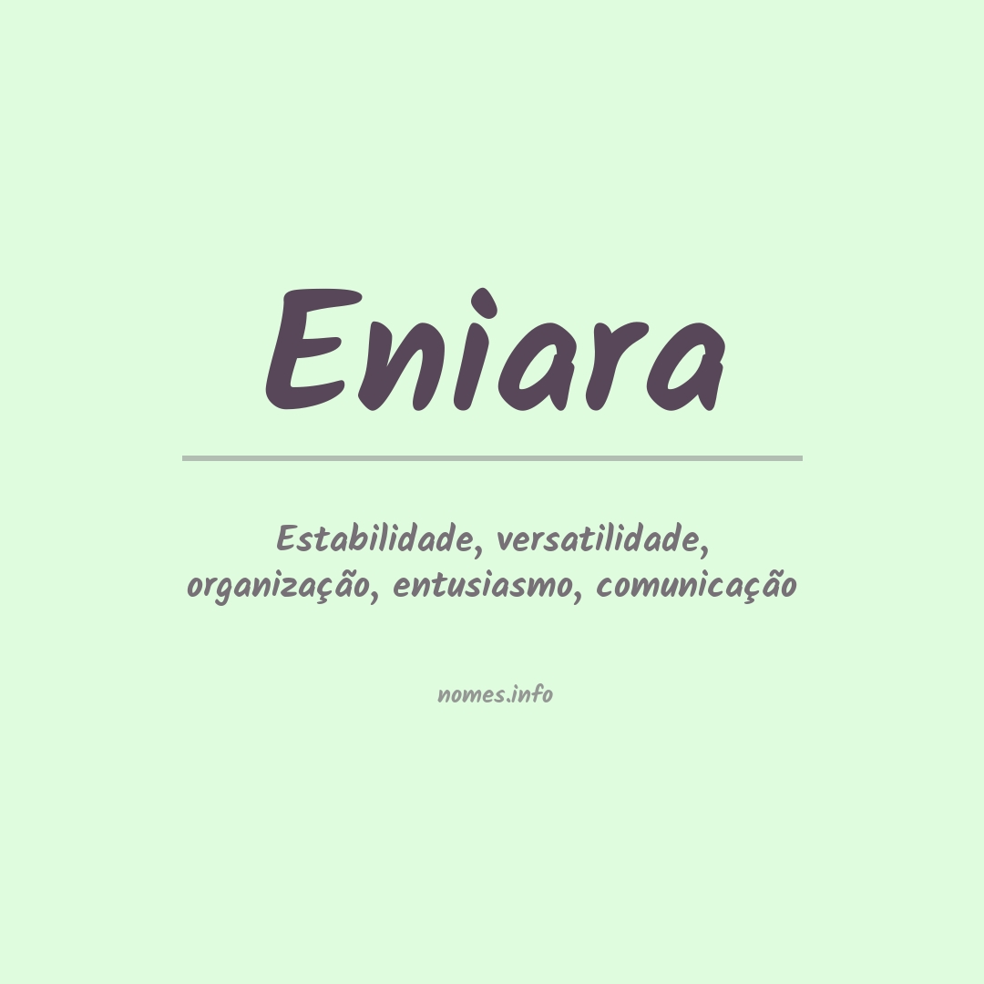 Significado do nome Eniara