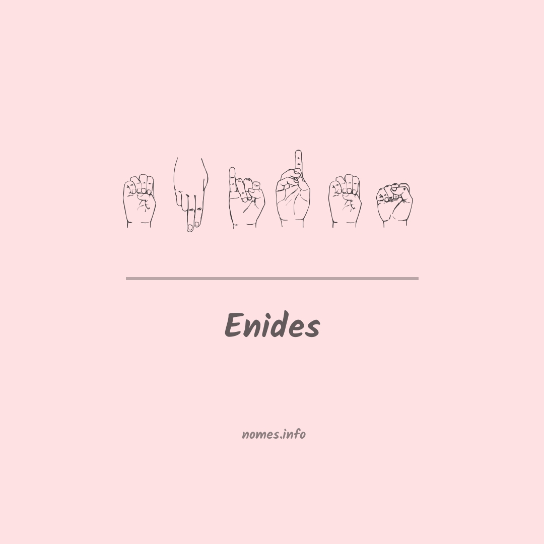 Enides em Libras