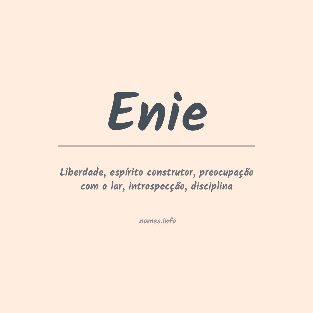Significado do nome Enie