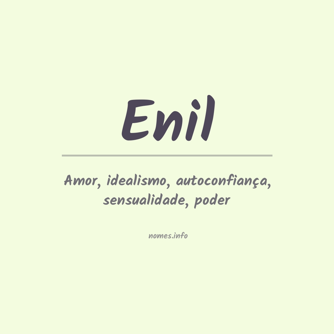 Significado do nome Enil Significado do nome Enil