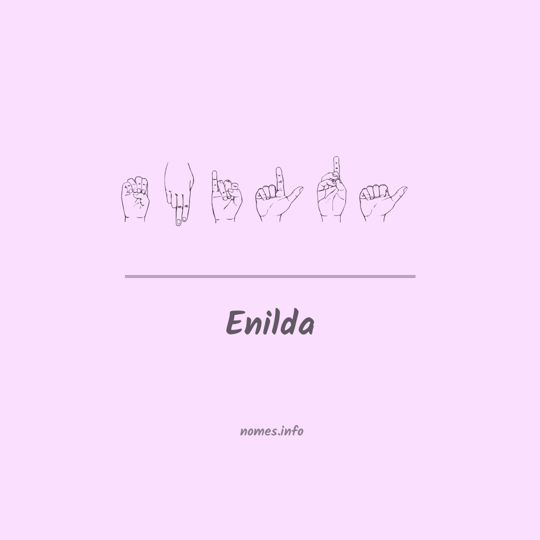 Enilda em Libras