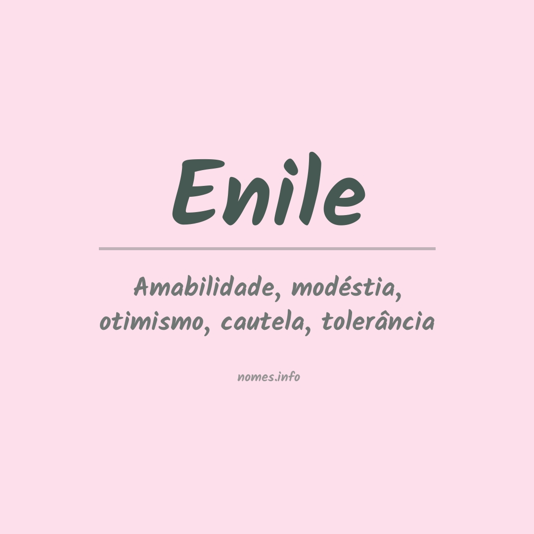Significado do nome Enile