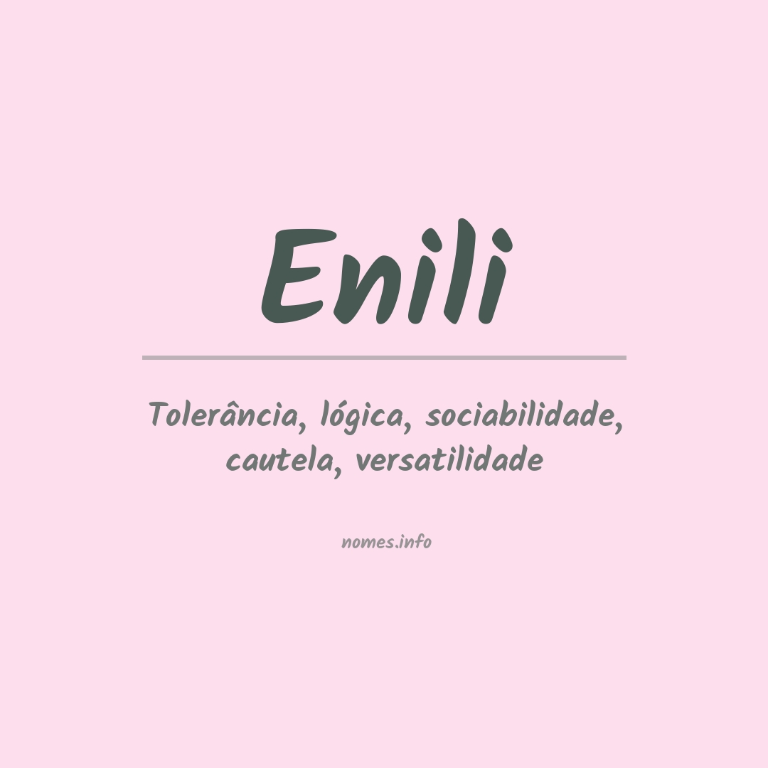 Significado do nome Enili