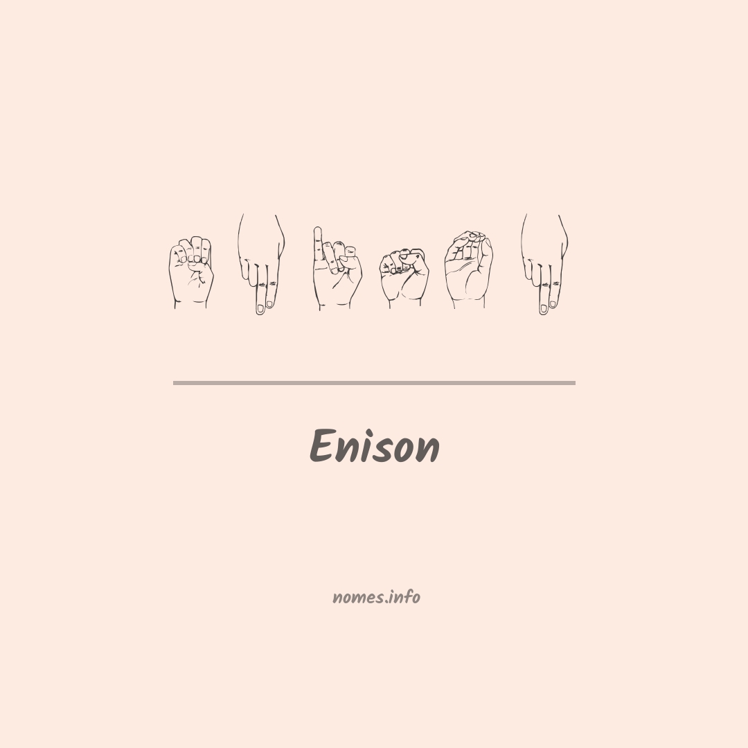 Enison em Libras