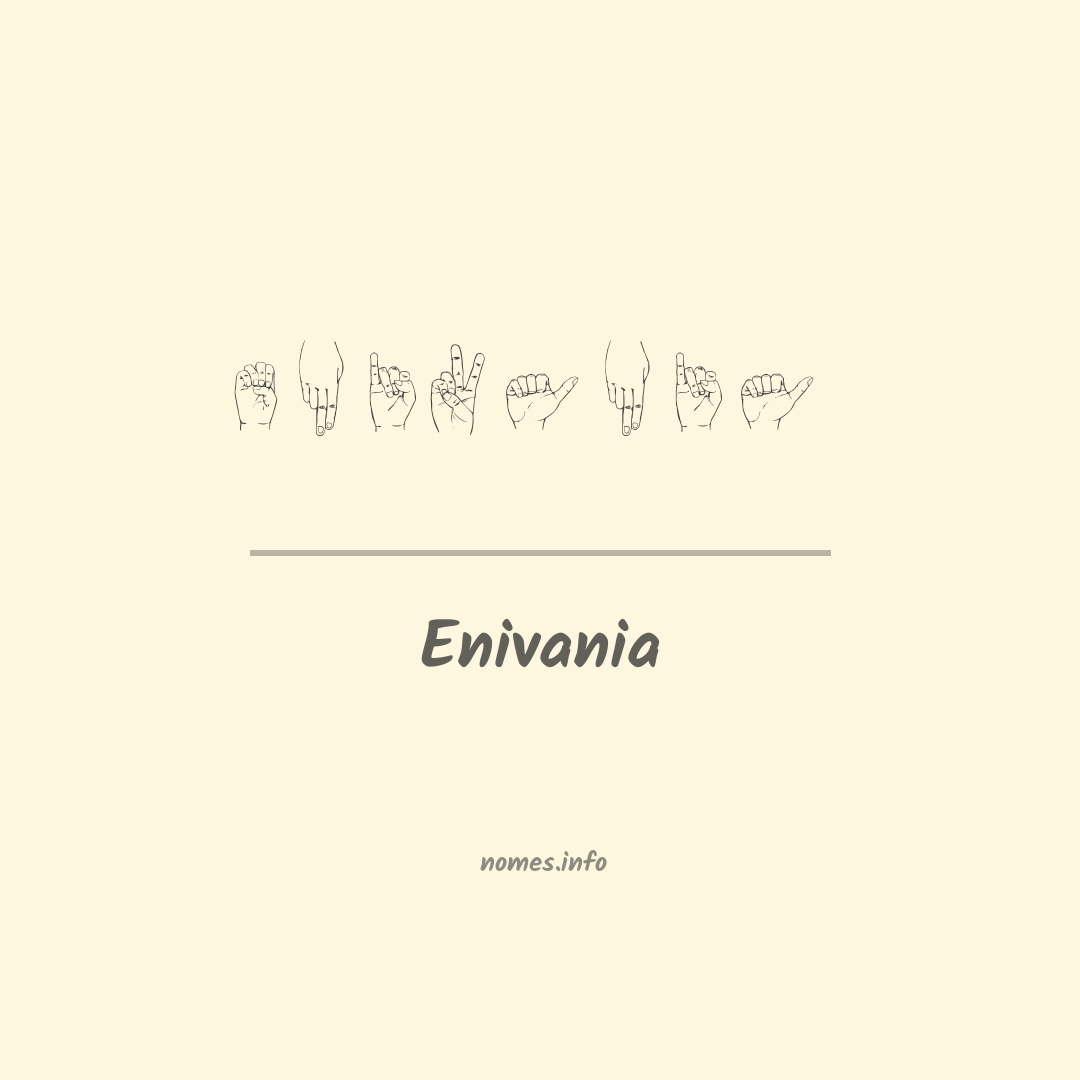 Enivania em Libras
