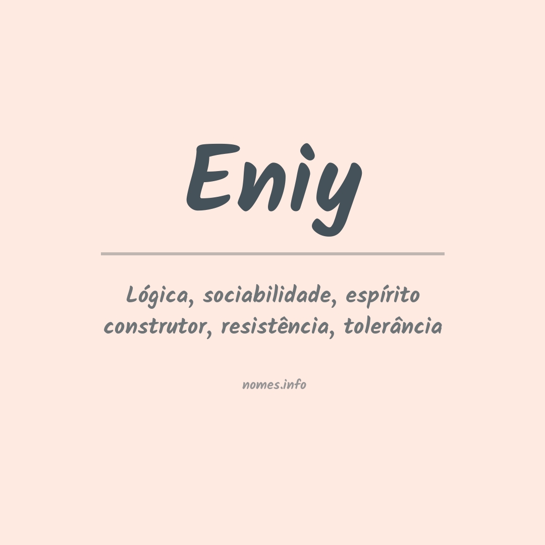 Significado do nome Eniy