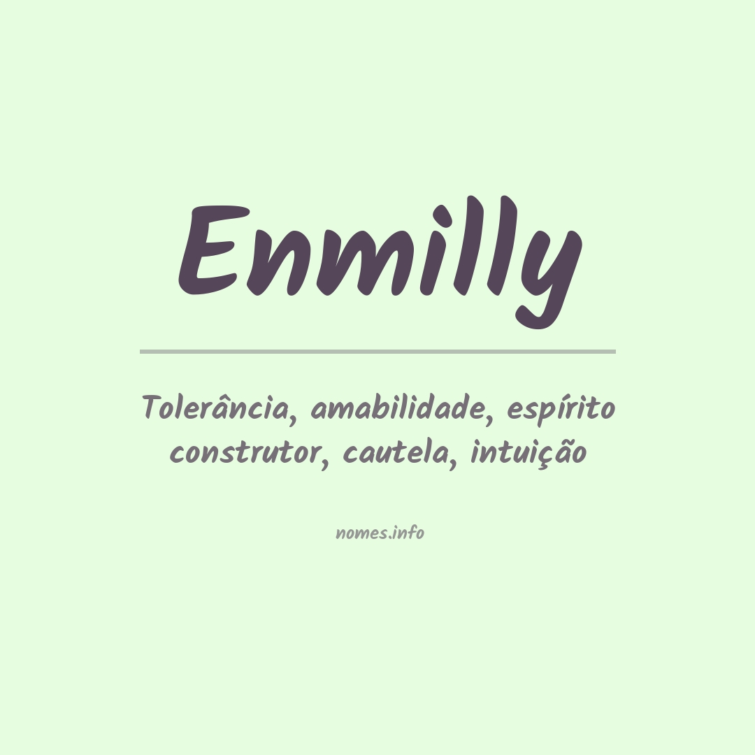 Significado do nome Enmilly