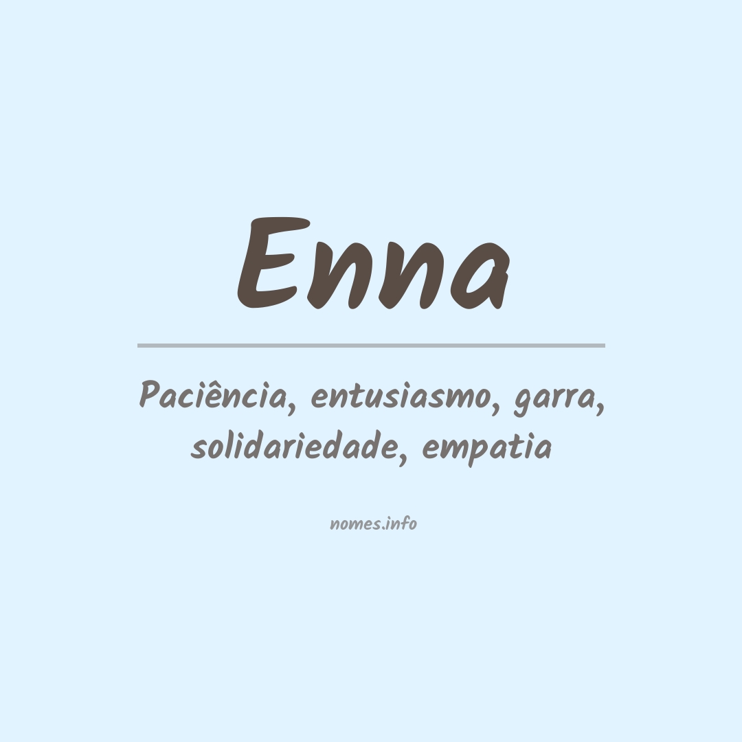 Significado do nome Enna
