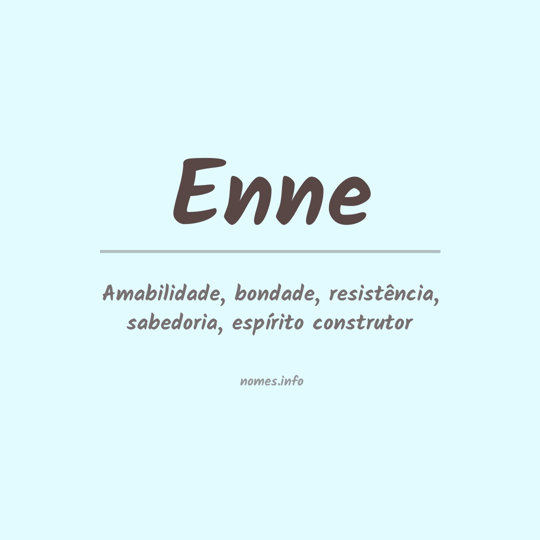 Significado do nome Enne
