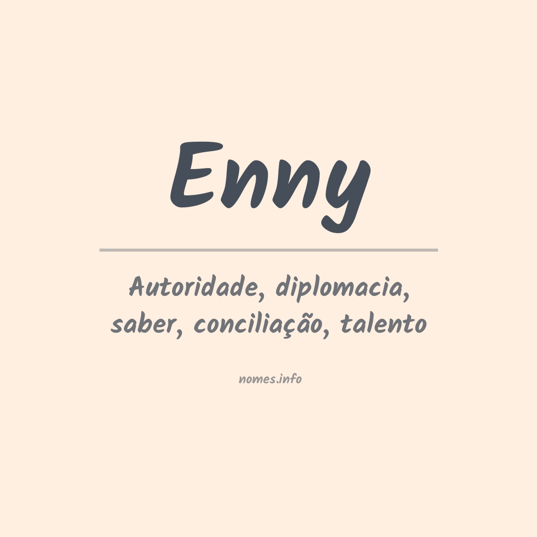 Significado do nome Enny