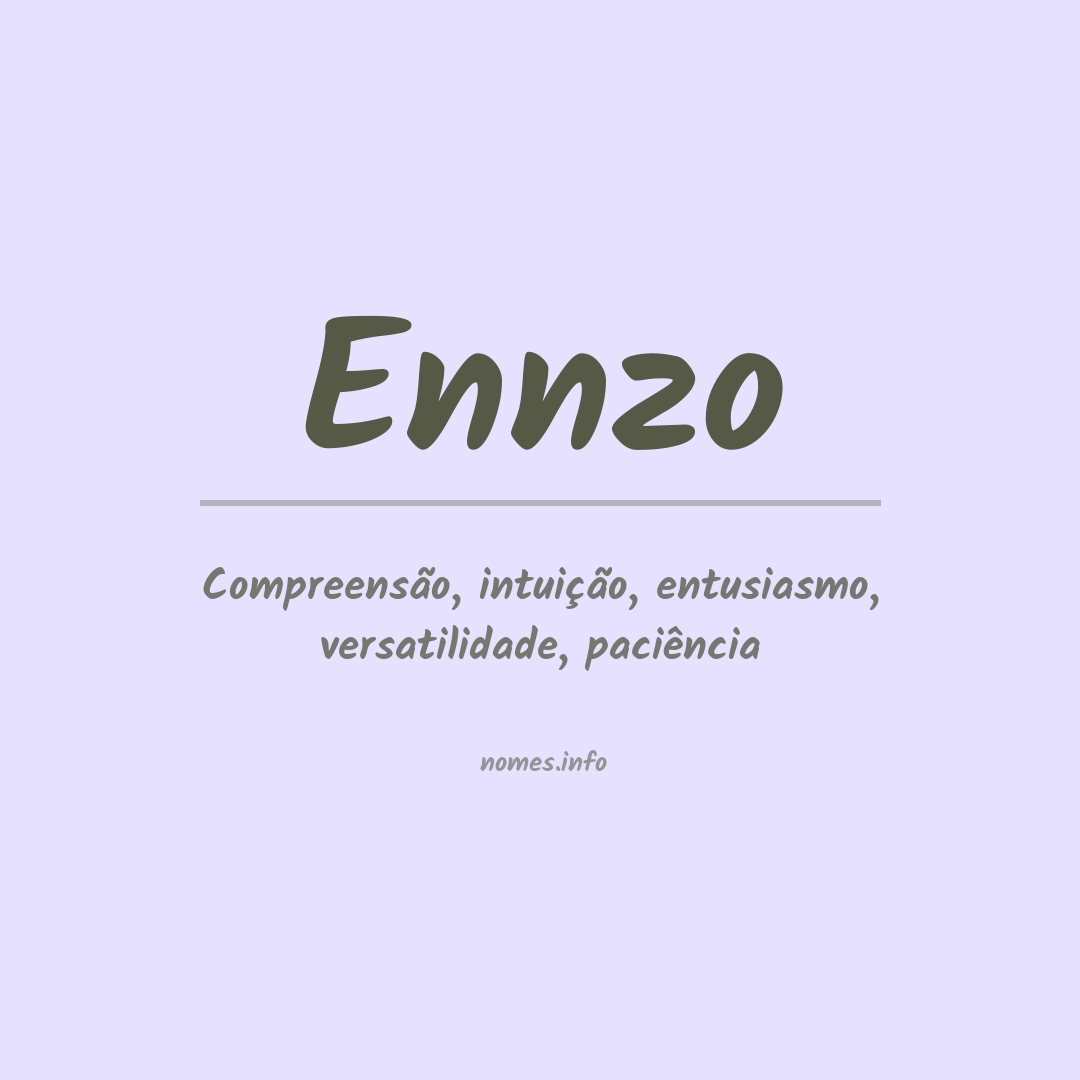 Significado do nome Ennzo
