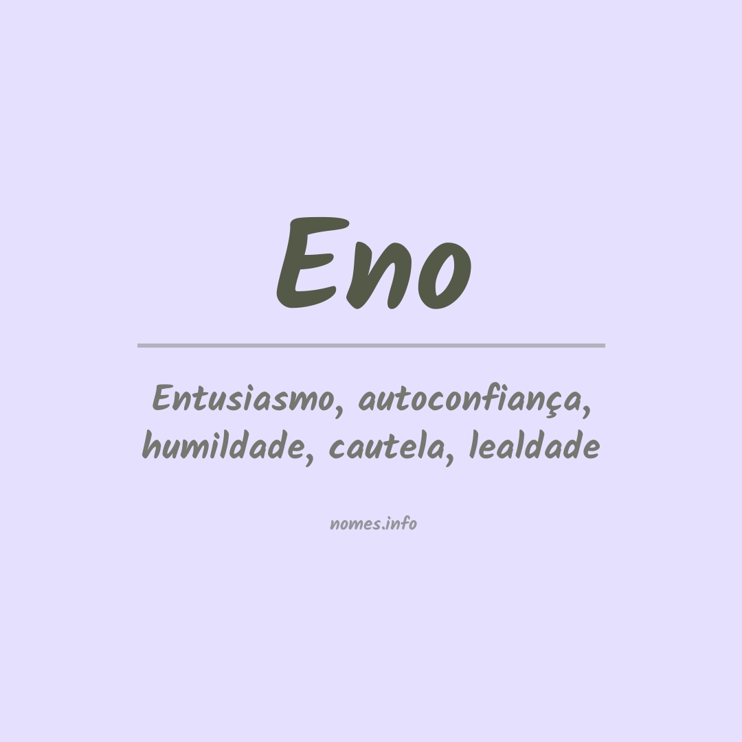 Significado do nome Eno