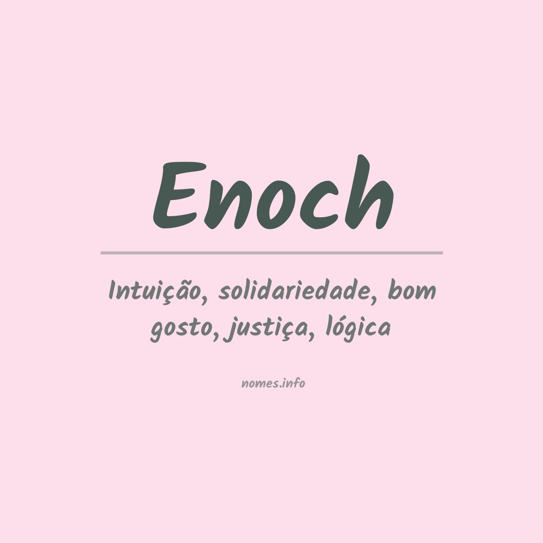 Significado do nome Enoch