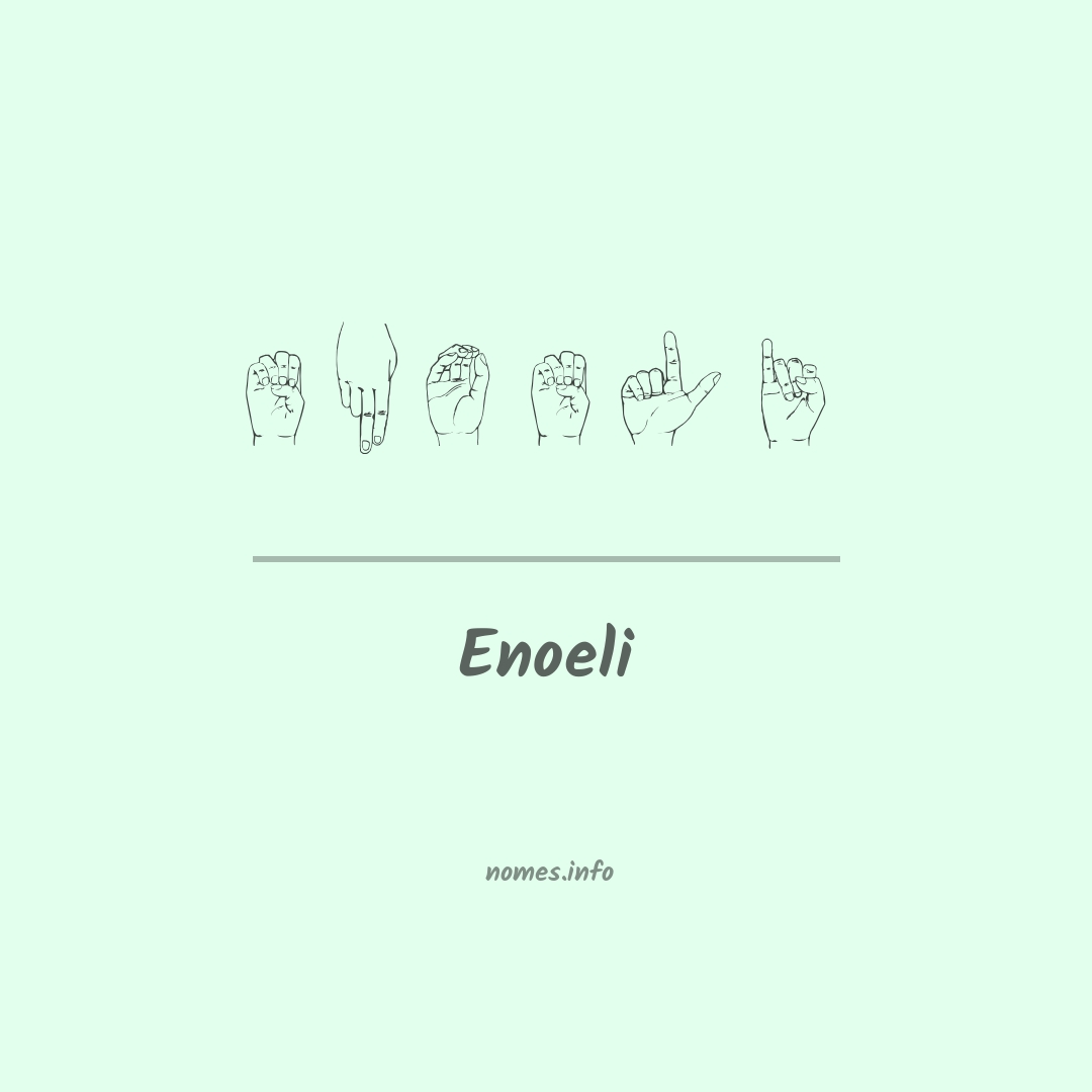 Enoeli em Libras