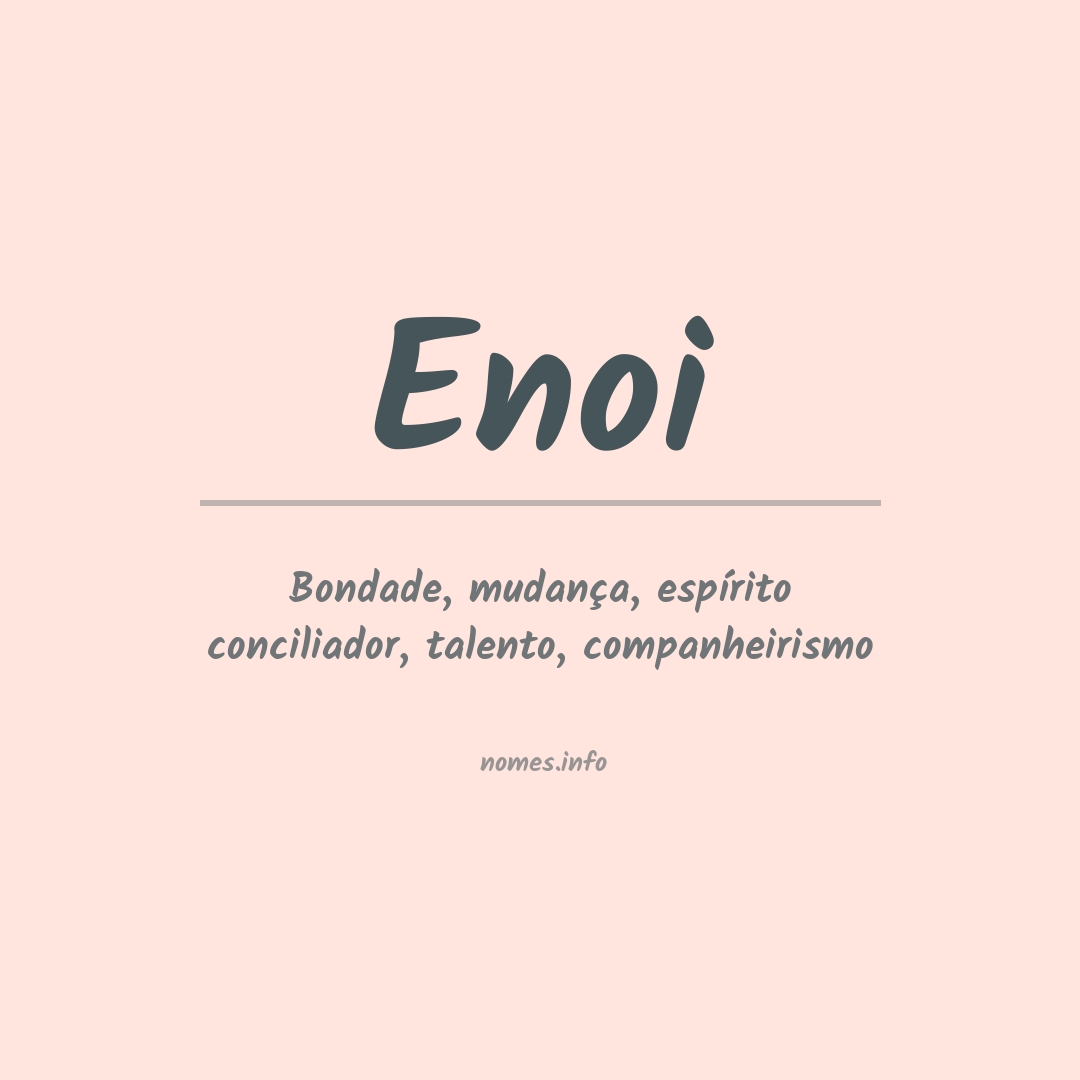 Significado do nome Enoi