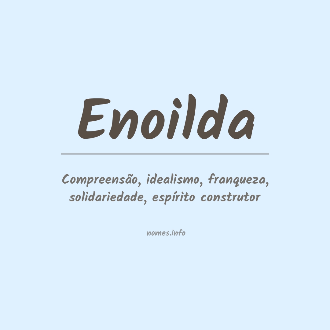 Significado do nome Enoilda