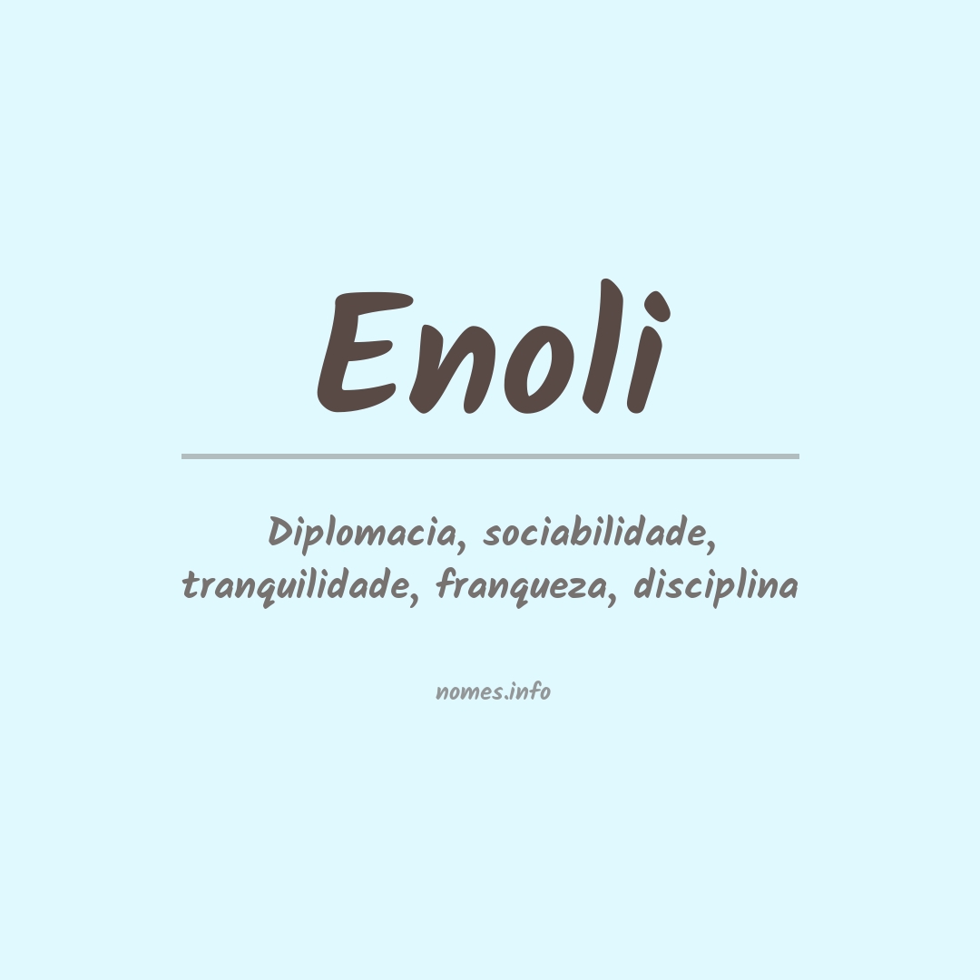Significado do nome Enoli