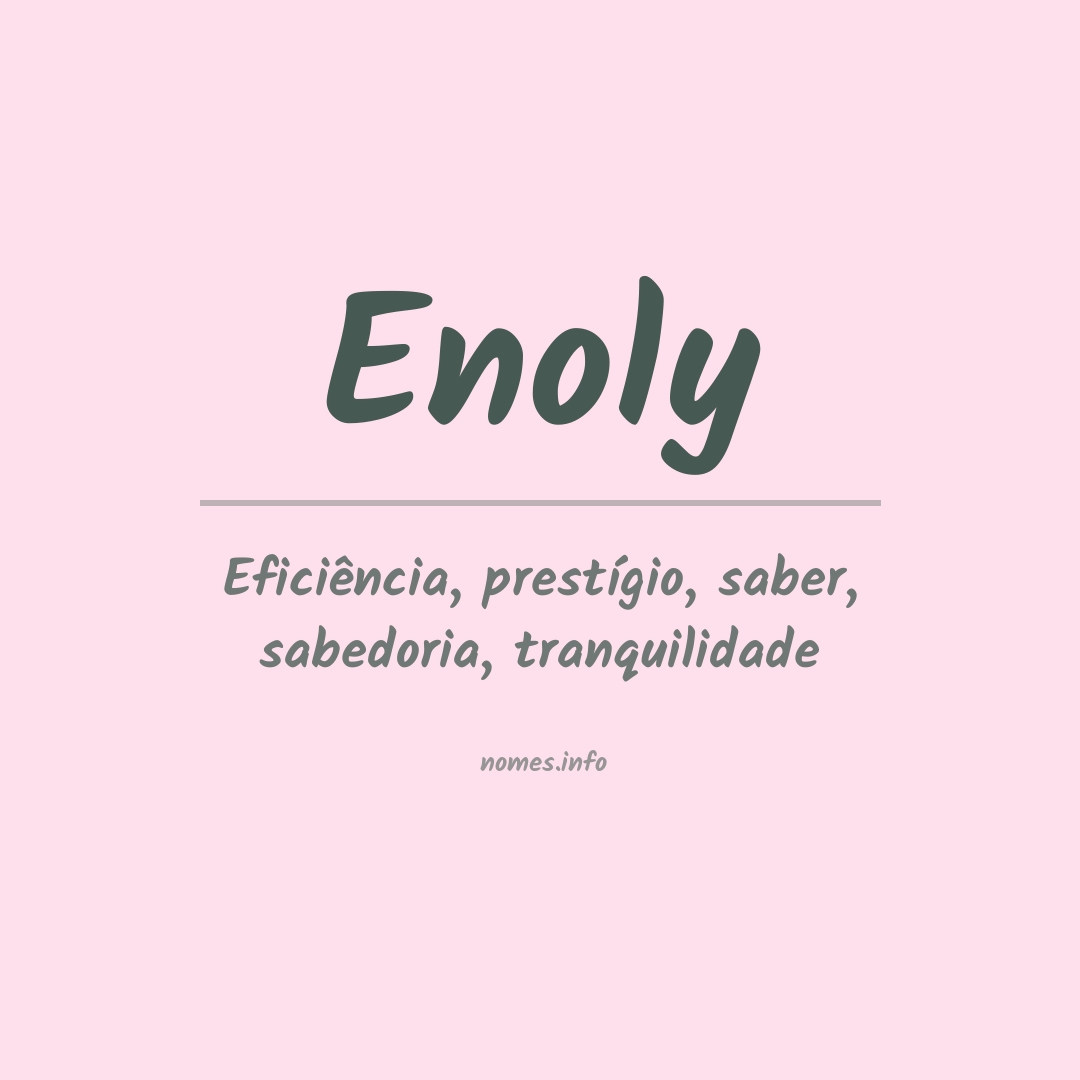 Significado do nome Enoly