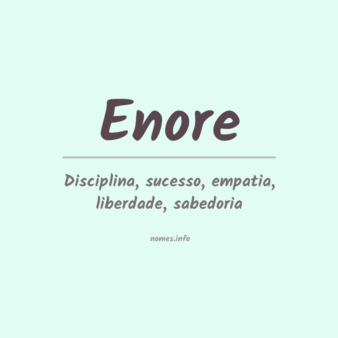 Significado do nome Enore