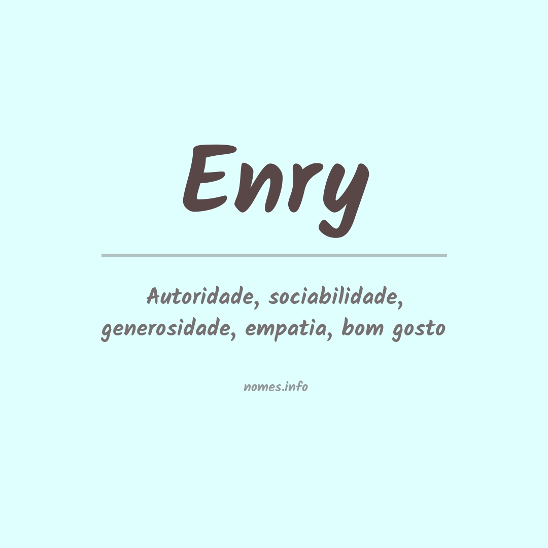 Significado do nome Enry