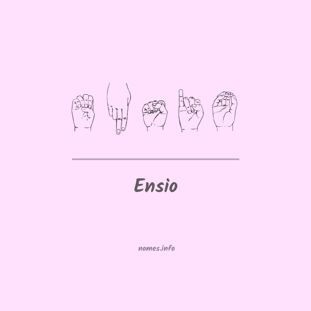 Ensio em Libras