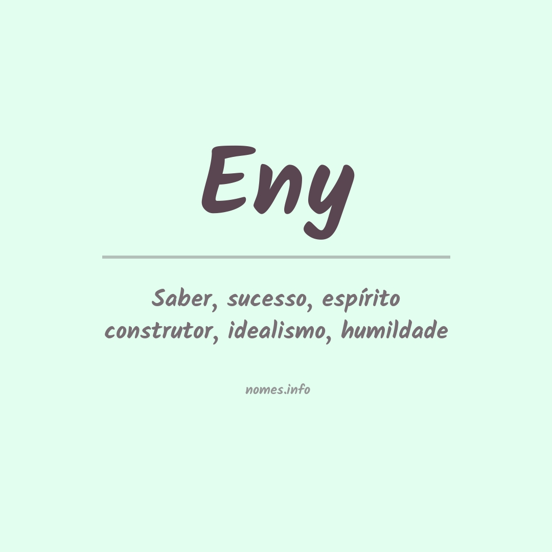 Significado do nome Eny
