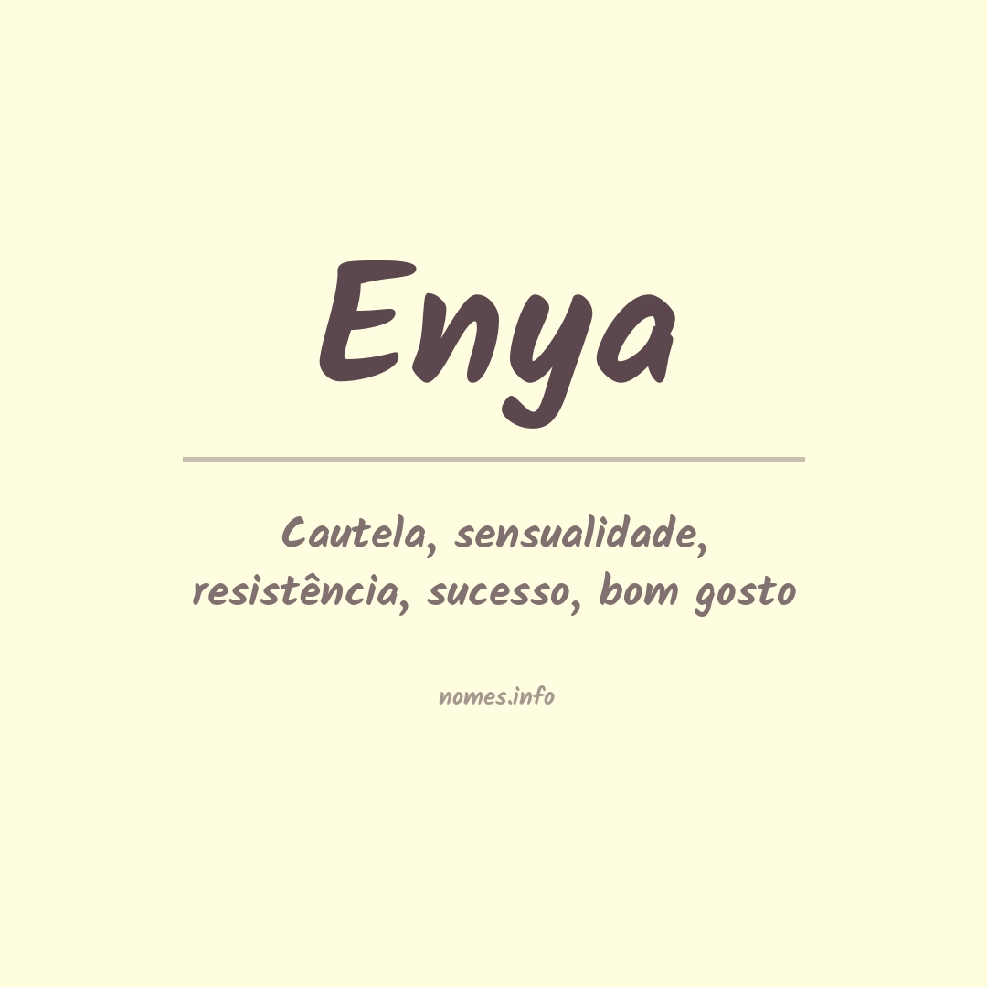 Significado do nome Enya