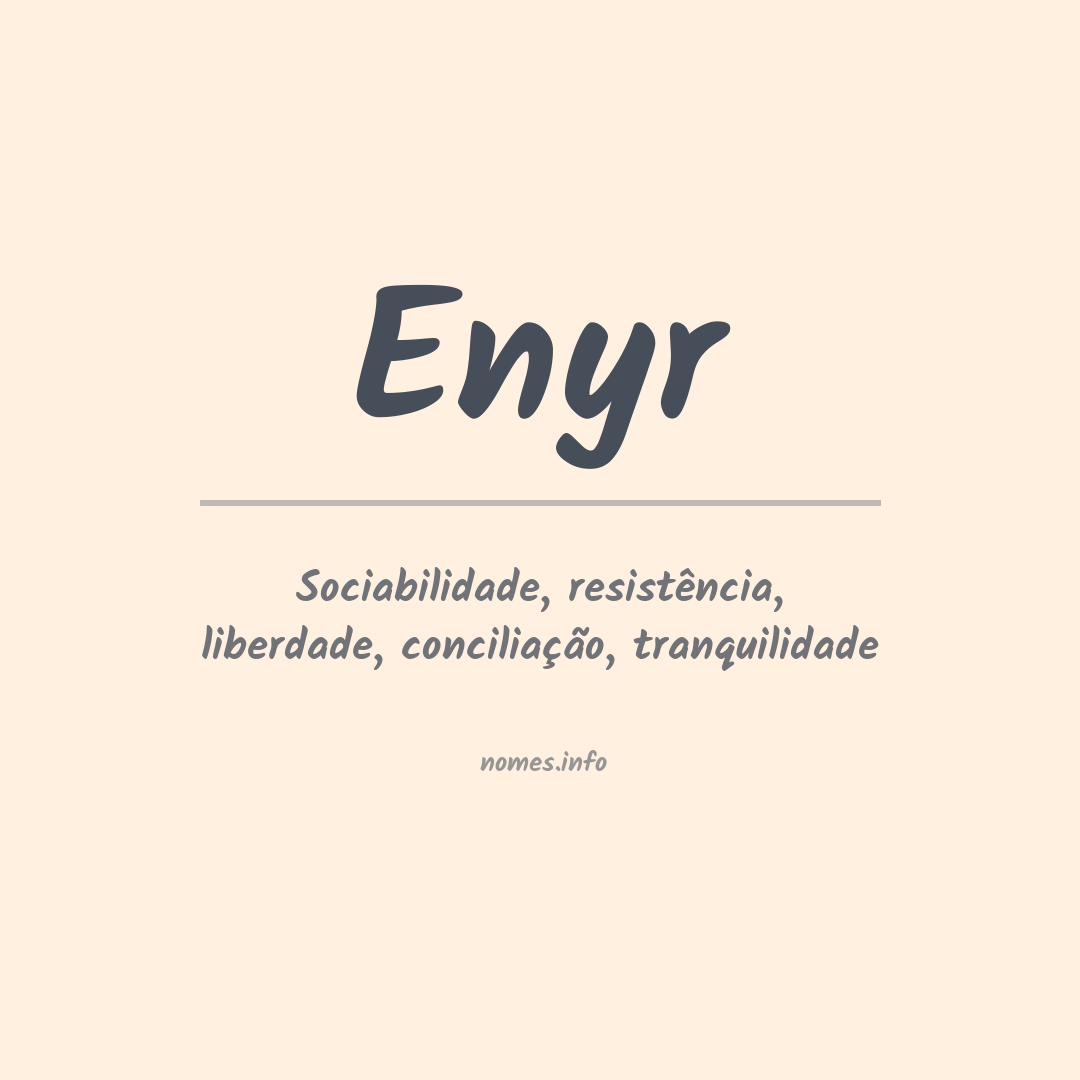 Significado do nome Enyr