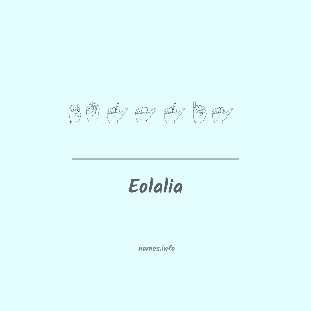 Eolalia em Libras