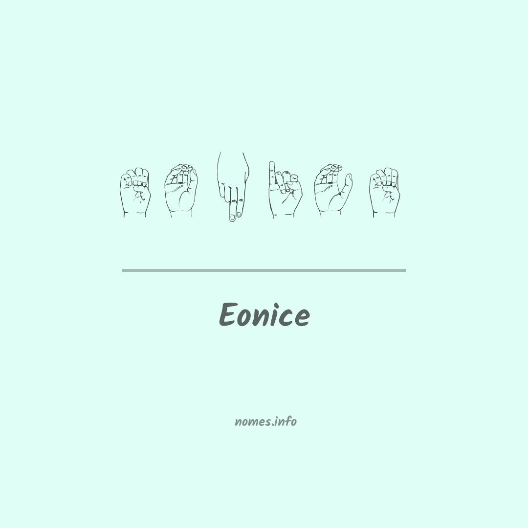 Eonice em Libras