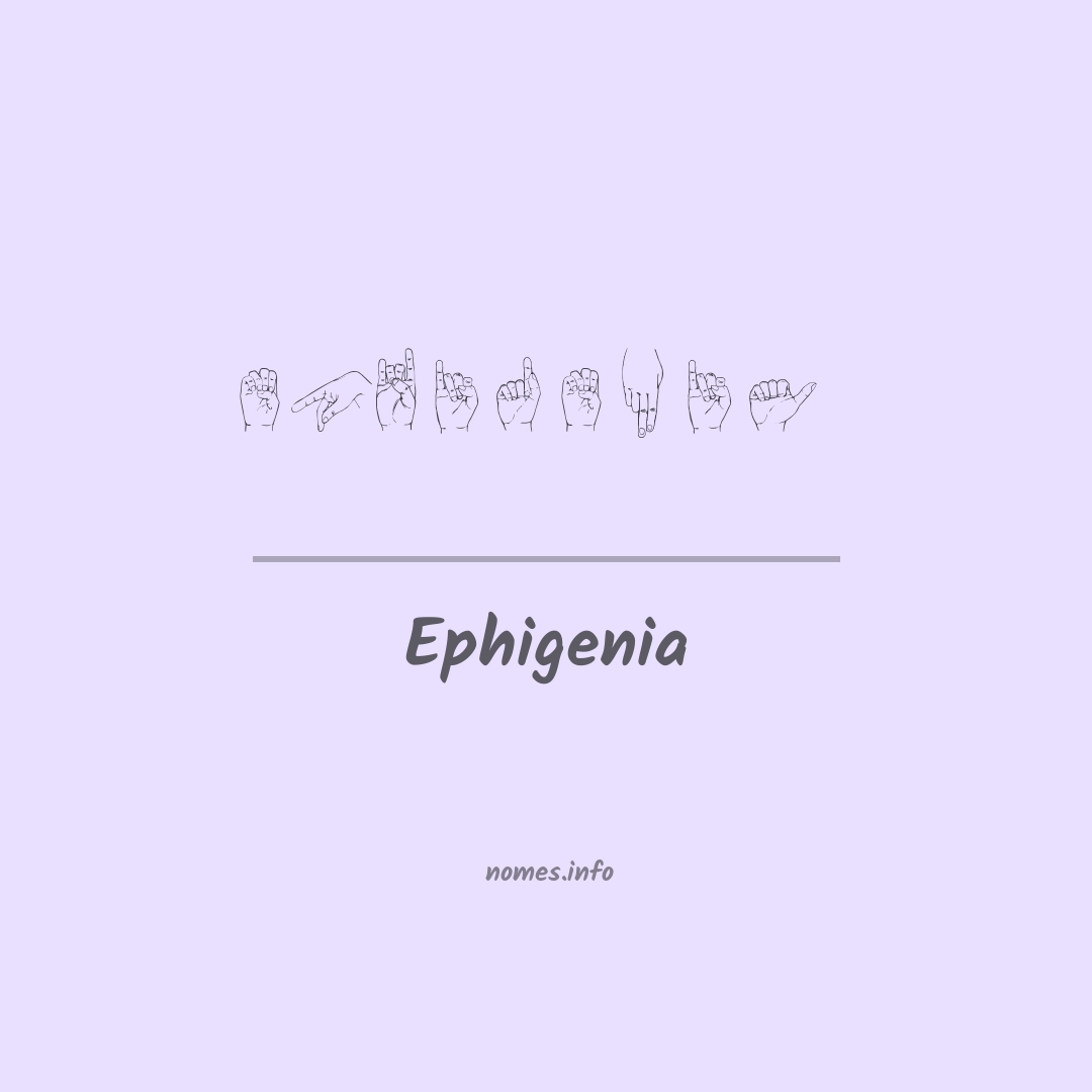 Ephigenia em Libras