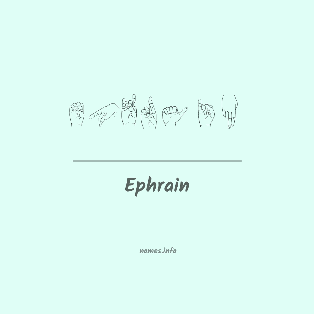 Ephrain em Libras