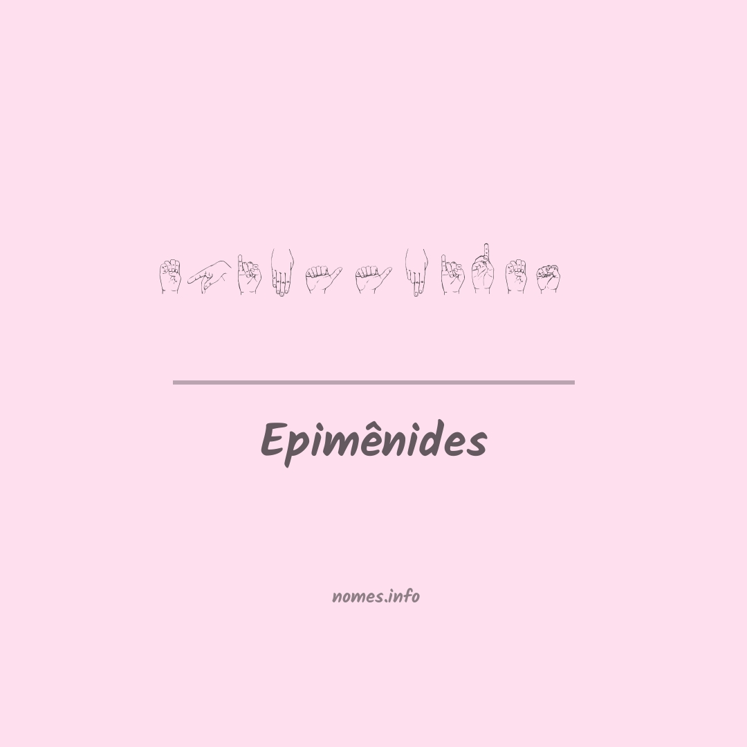 Epimênides em Libras