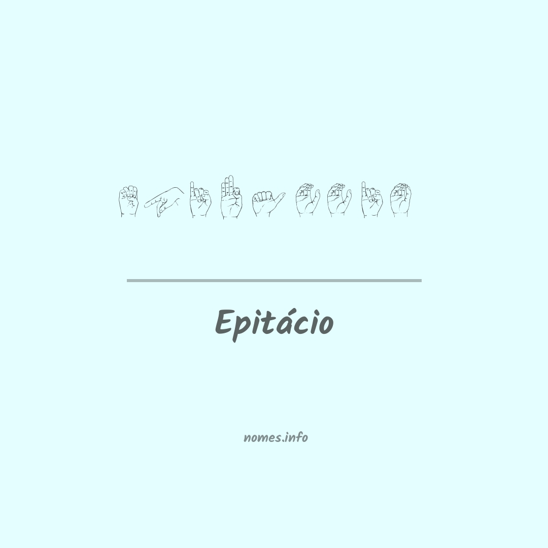 Epitácio em Libras