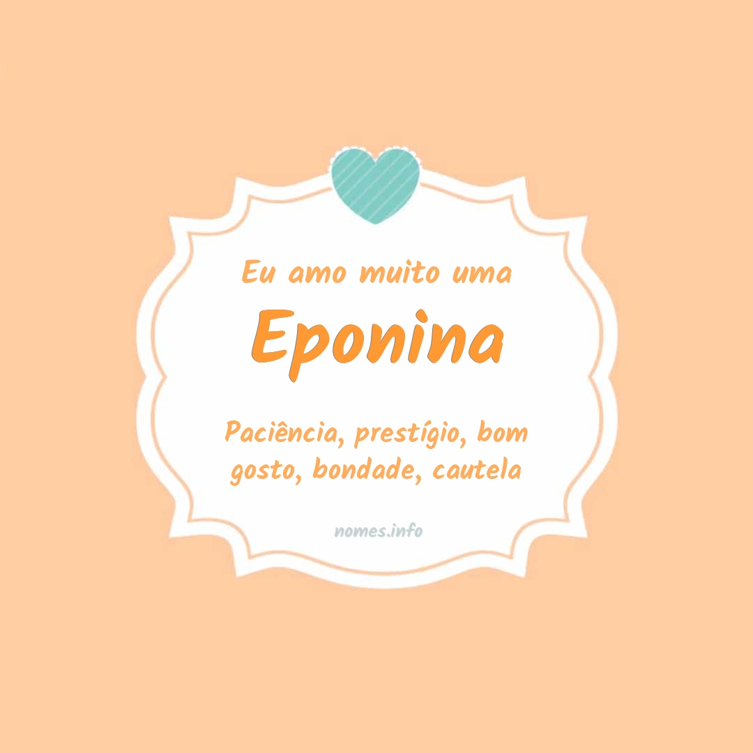 Eu amo muito Eponina
