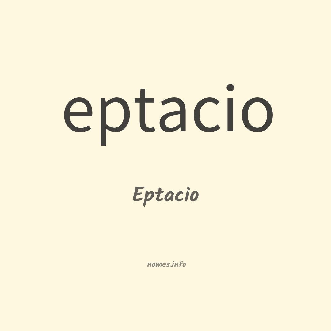 Eptacio em chinês