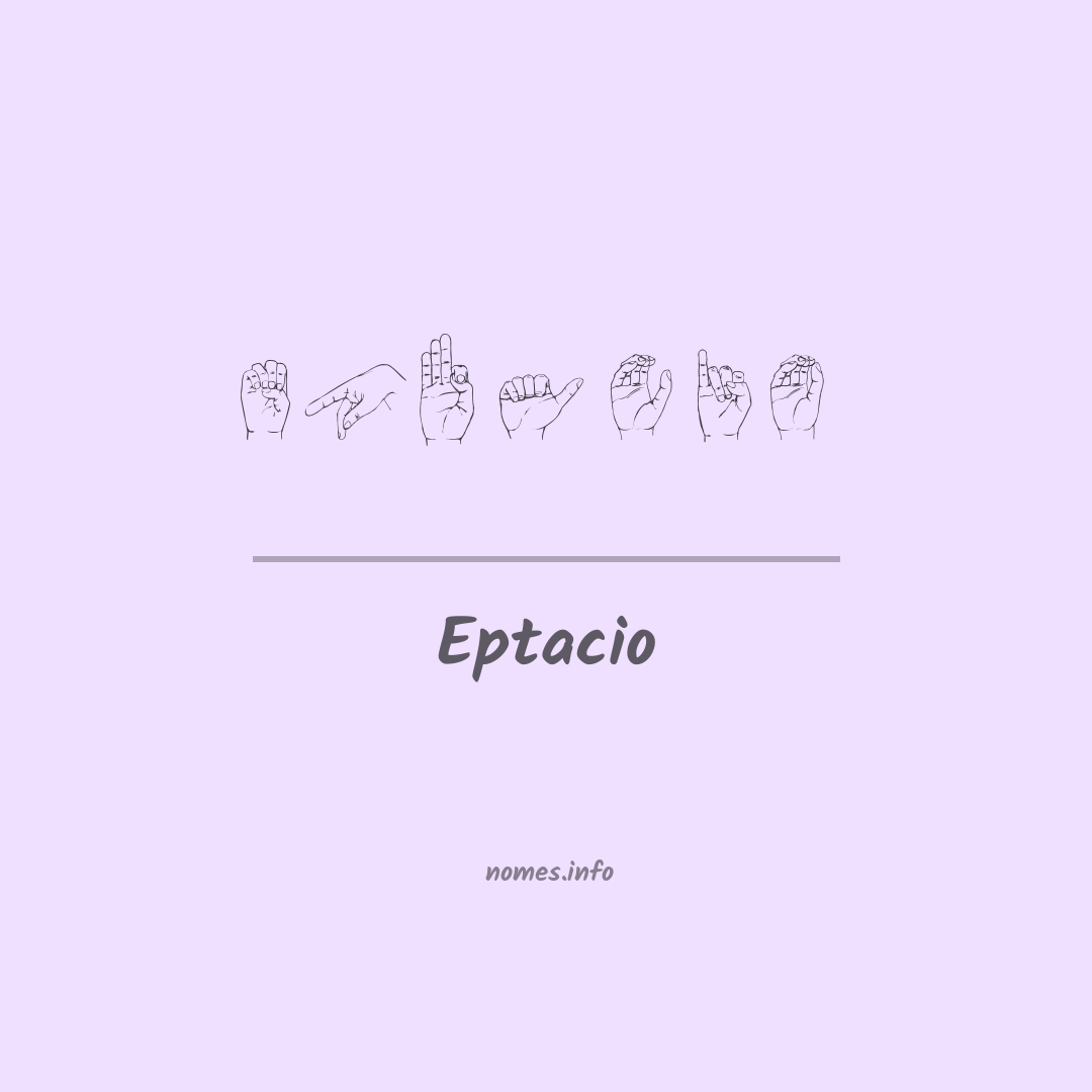 Eptacio em Libras