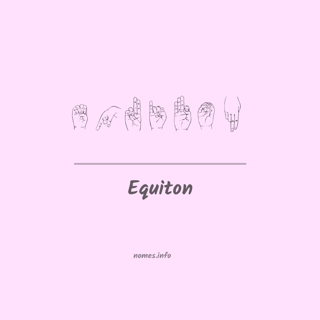 Equiton em Libras