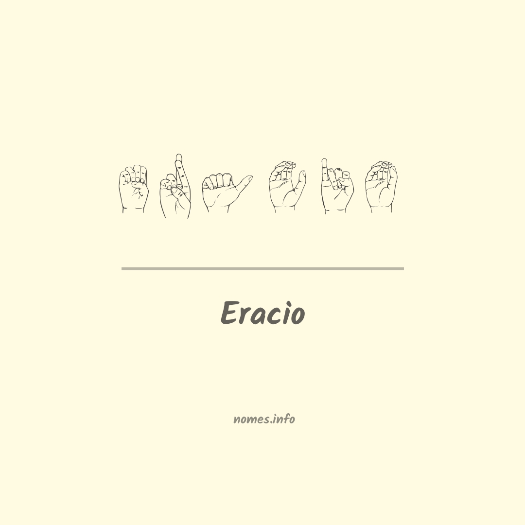 Eracio em Libras