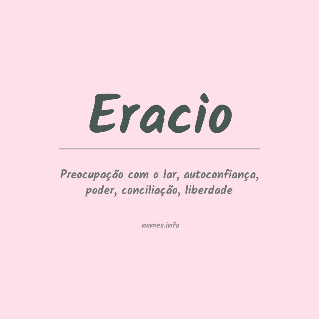 Significado do nome Eracio