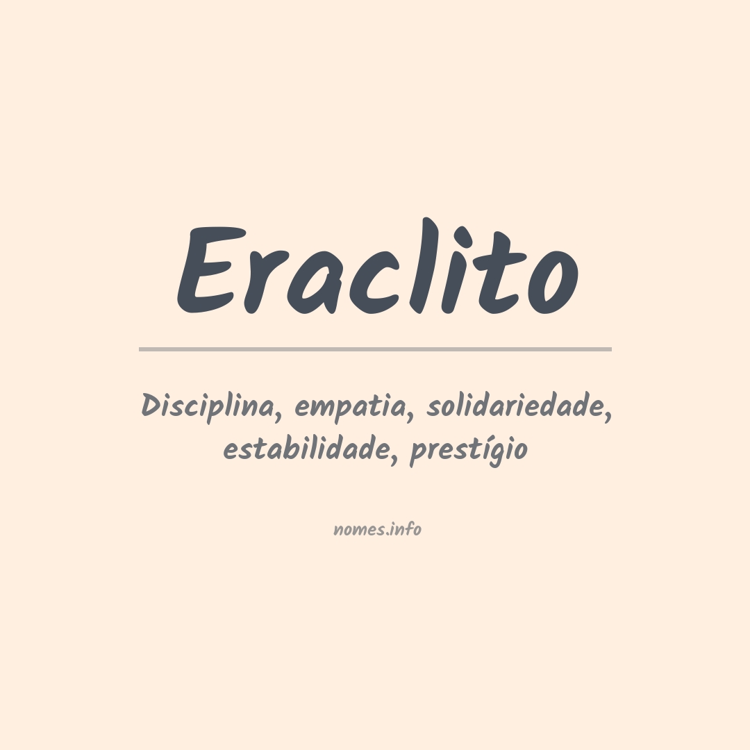 Significado do nome Eraclito