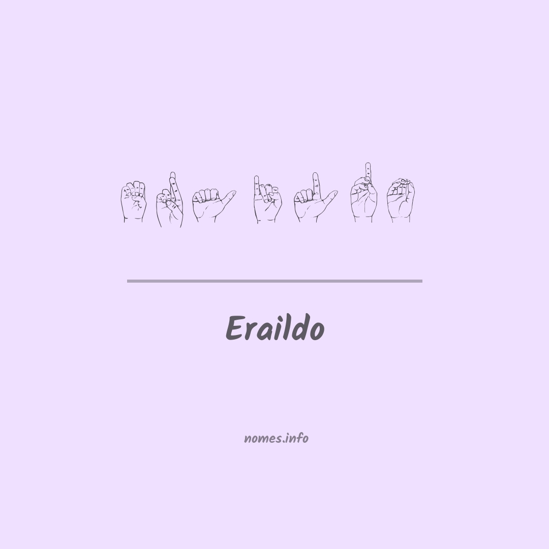 Eraildo em Libras