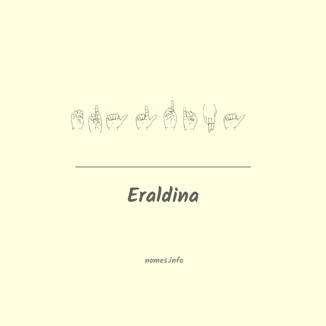 Eraldina em Libras