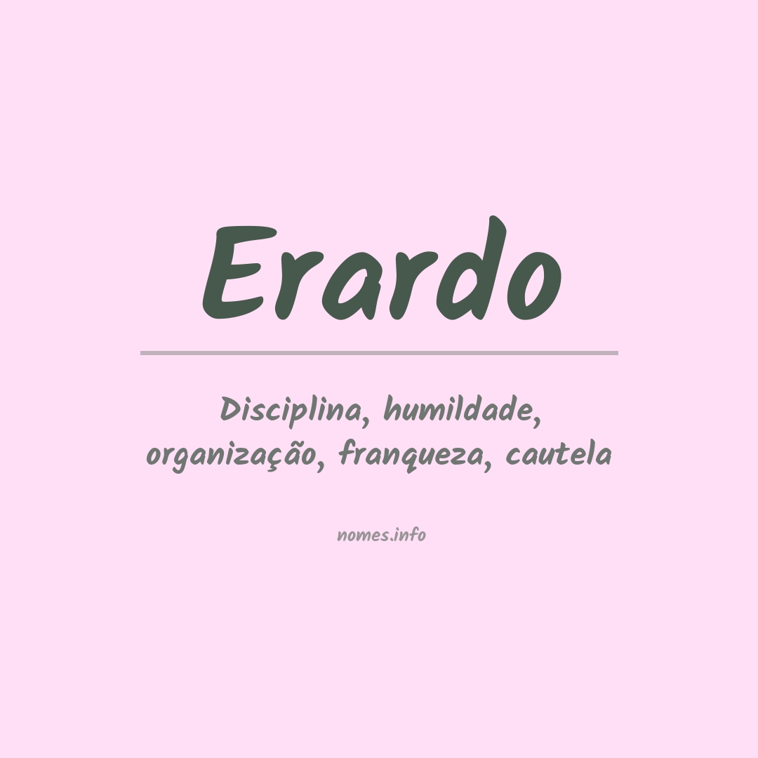 Significado do nome Erardo