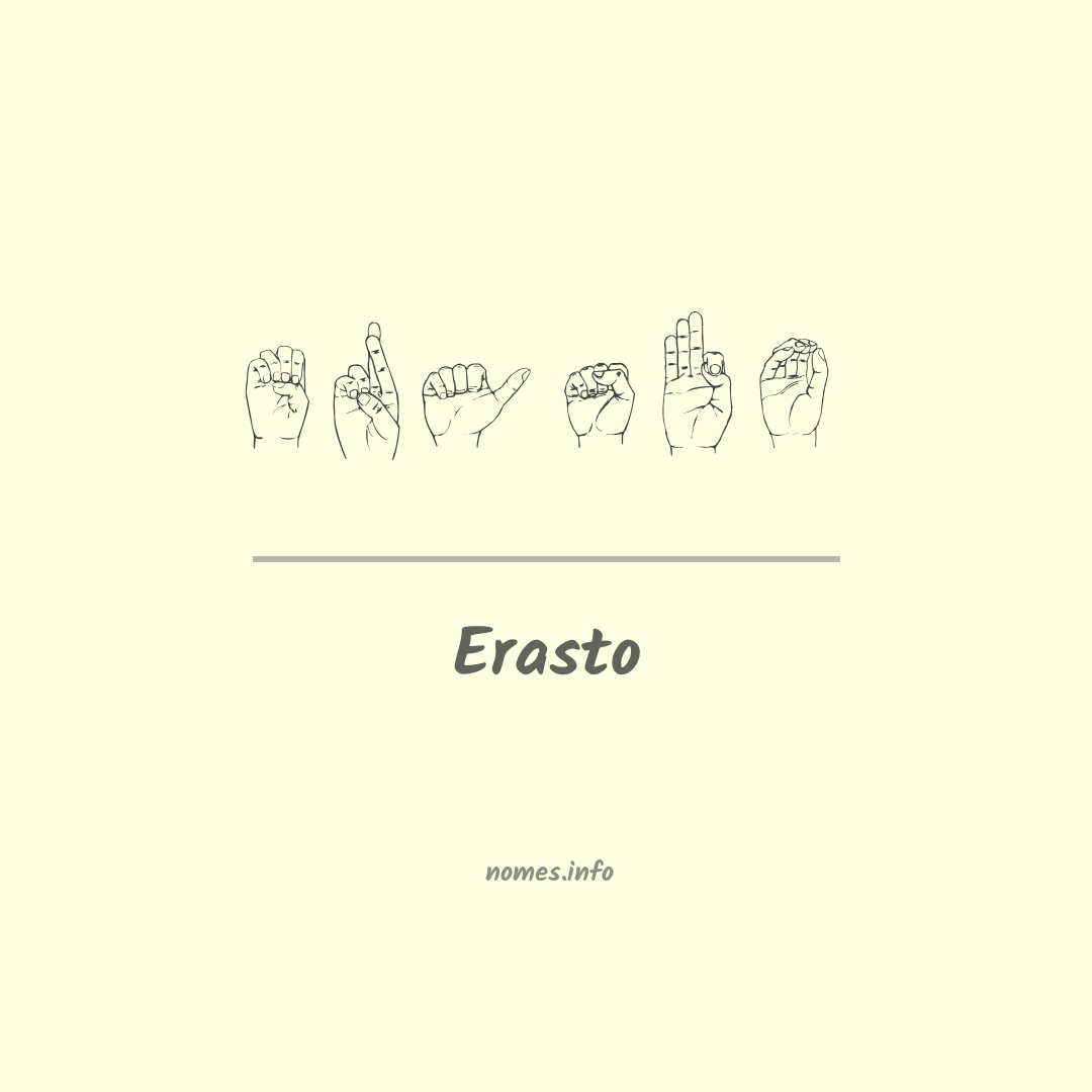 Erasto em Libras