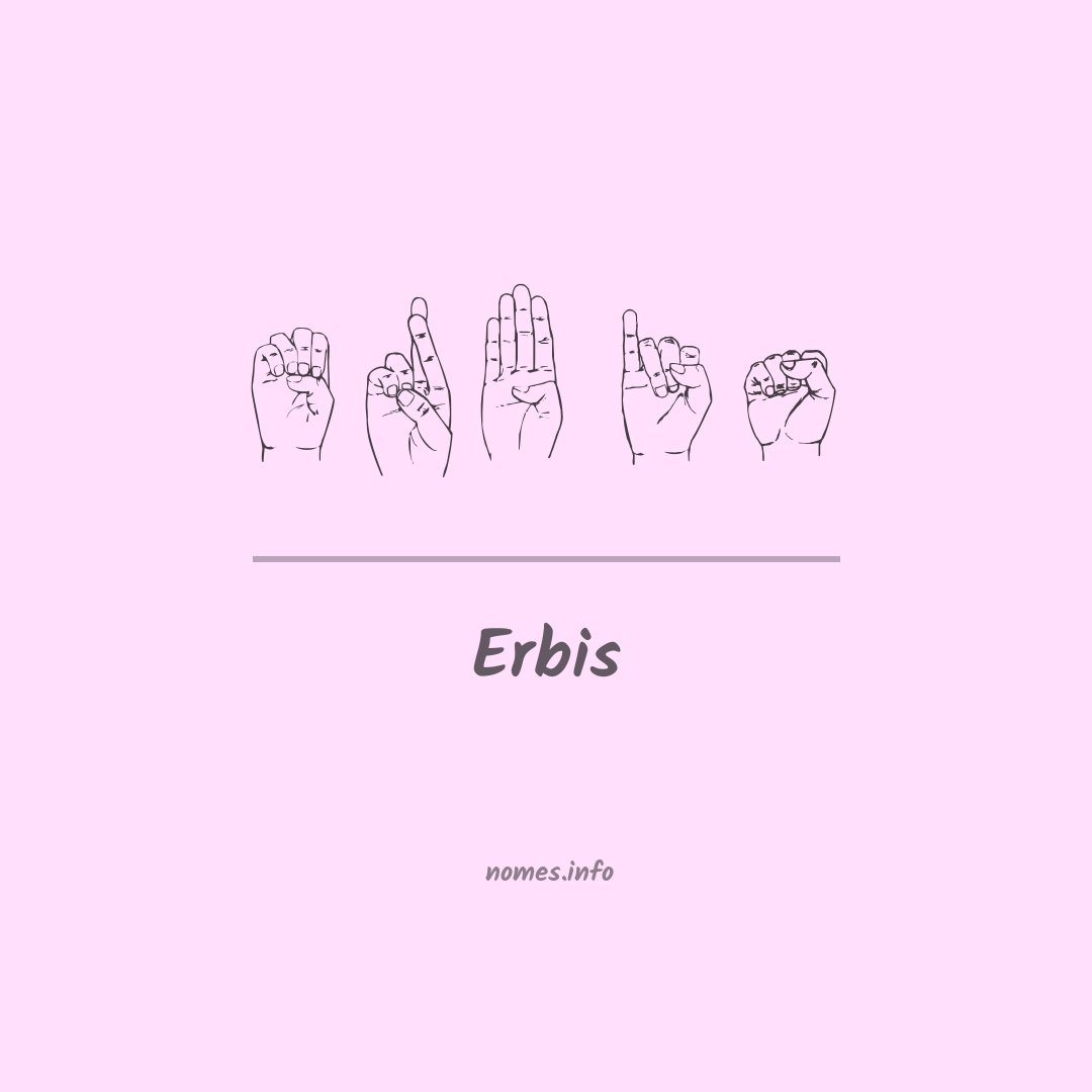 Erbis em Libras