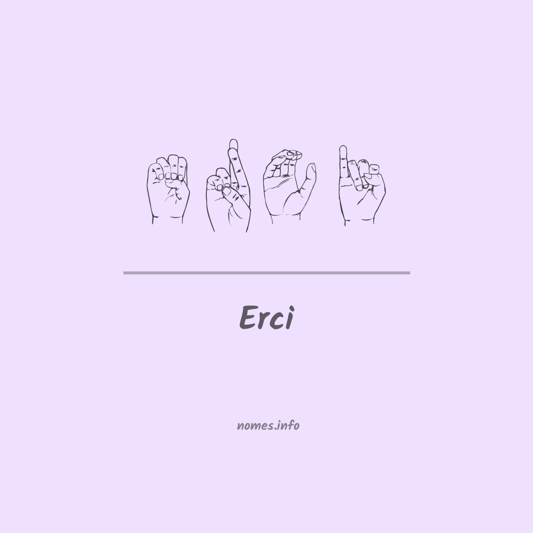 Erci em Libras