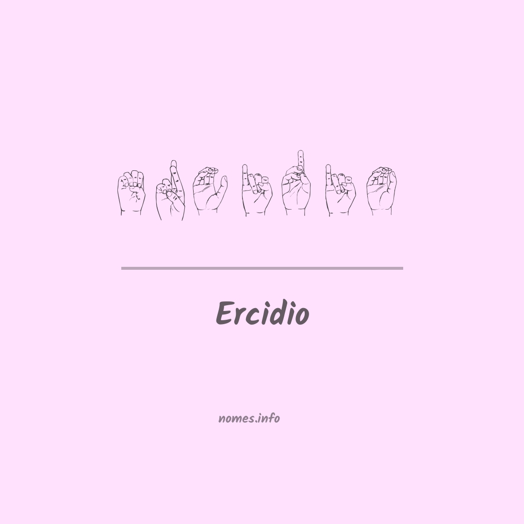 Ercidio em Libras
