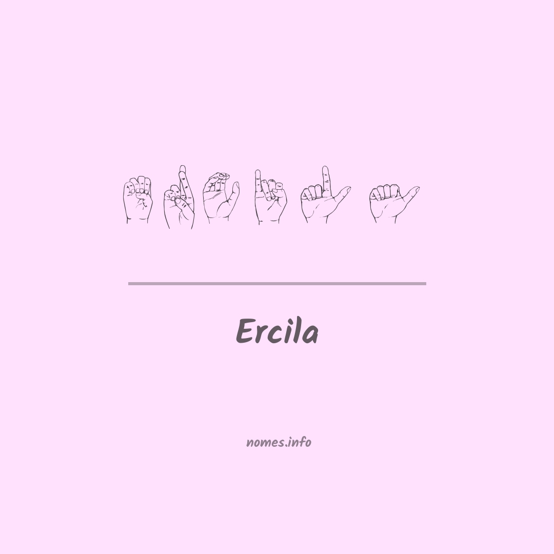 Ercila em Libras