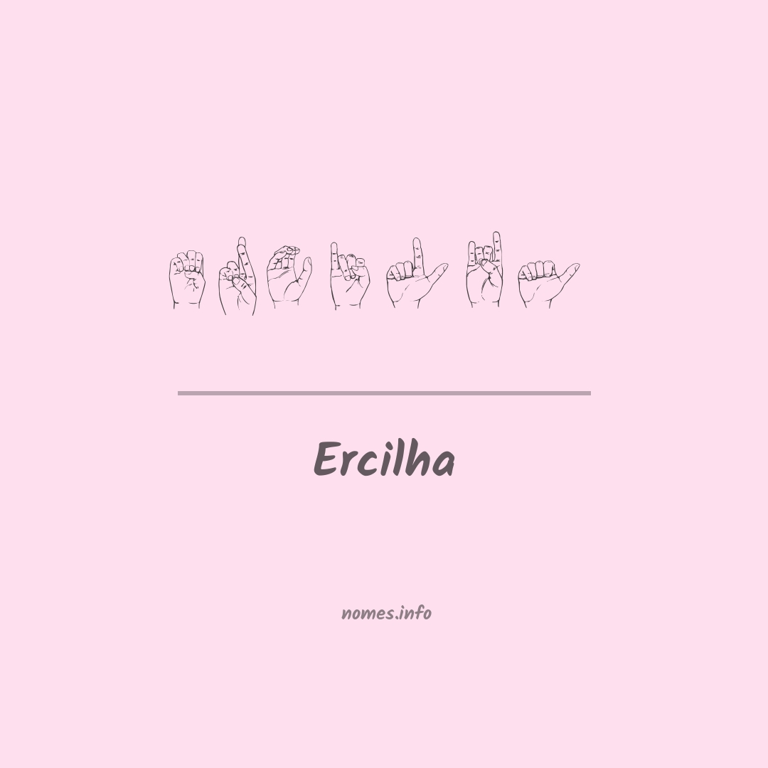 Ercilha em Libras